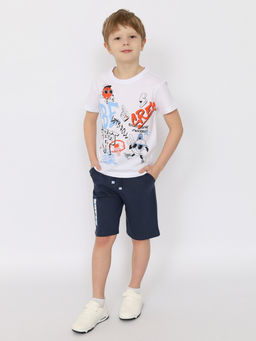 CRB wear/CSKB 63740-20-391 Футболка для мальчика,белый/Ex.Cherubino  фото 3