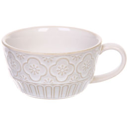 Чайная пара "Верона" (кружка 230мл, блюдце) цветы