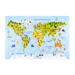 Пазл планшетный "Карта мира"