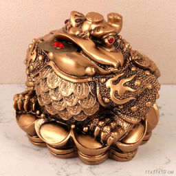 Фигурка Жаба денежная 11,5х11,5х10 см / GN487 /уп 40/ - ГалеонТрейд фото 3