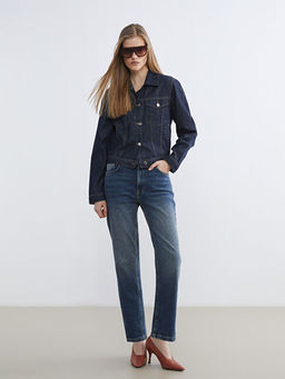 Straight Fit Kad?n Jean Pantolon