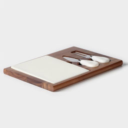 Набор для подачи сыра Мрамор, 2 ножа, акация - Simaland фото 2