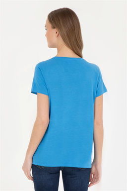 Женская футболка Saks с круглым вырезом - U.s. polo assn фото 5