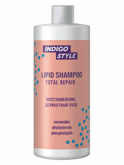 Indigo Шампунь для волос липидный / Lipid Shampoo Total Repair, 1000 мл