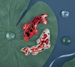 Набор для вышивания PANNA Живая картина JK-2248 Броши. Карпы кои 3.7 х 7.5 см