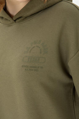 Женский свитшот цвета хаки - U.s. polo assn фото 7