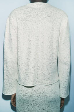 METALLIC THREAD RUSTIC SWEATER - Zara фото 4