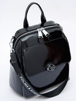 Рюкзак 21023-8 black Polina&Eiterou