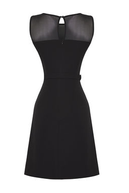 Siyah Kemerli Dokuma Mini S?k Abiye Gece Mezuiyet Elbisesi TPRSS25EL00212 - Trendyolmilla фото 6