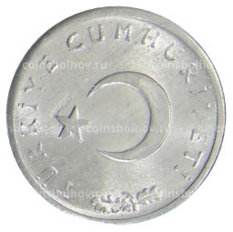 Монета 1 куруш 1977 года Турция