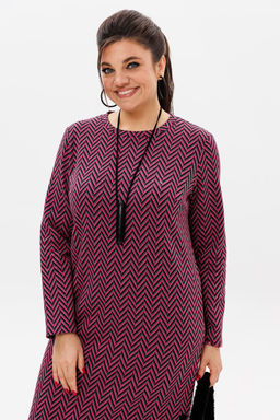 Платье ANELLI 1498/1 кармин  фото 4