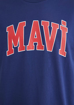 Mavi Logo Bask?l? Mavi Tisort  фото 7