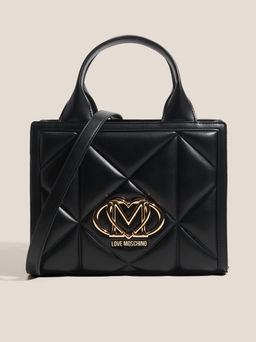 Женский тоут LOVE MOSCHINO EMBOSSED Q Артикул 4561096, черный