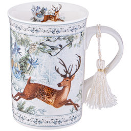 КРУЖКА LEFARD CHRISTMAS 320 МЛ ОЛЕНЬ (КОР=36ШТ.)