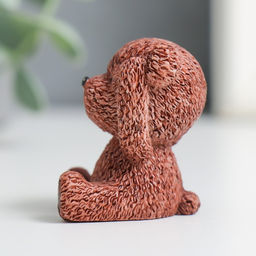 Цена за 4 шт. Фигурка полистоун «Мишка: не слышу, не вижу, не скажу», 4×2.5×3 см, МИКС