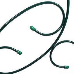 Шпалера, 217×55×1 см, металл, зелёная, «Эска»