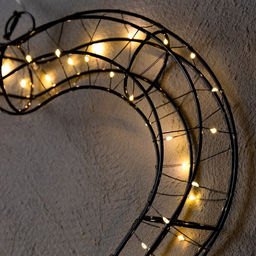 Светодиодная фигура Сердце 40.5?39.5 см, металл, от батареек ААх2, свечение тёплое белое - Luazon lighting фото 3