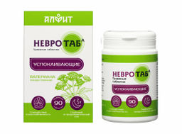 Травяные таблетки "Невротаб", 45 г (90 таб по 0.5 г) Новинка Алфит 8536
