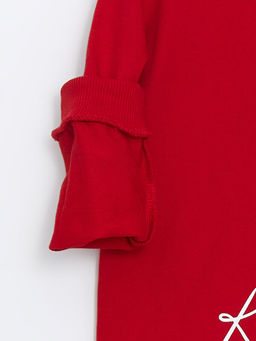 Bisiklet Yaka Atat?rk Bask?l? Erkek Bebek Sweatshirt