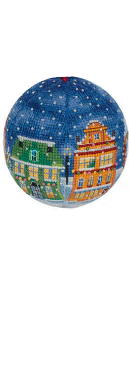 Набор для вышивания PANNA IG-7422 Новогодняя игрушка. Накануне праздника 6 х 6 см