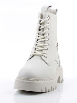 04-PAX85-2Z MILK Ботинки зимние женские (натуральная кожа, 100% шерсть)