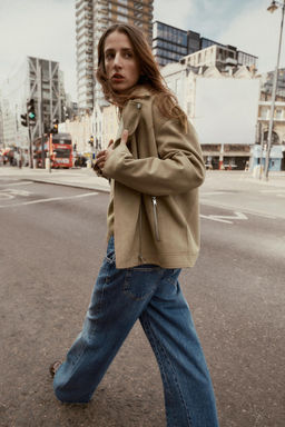 FAUX SUEDE BIKER JACKET - Zara фото 5