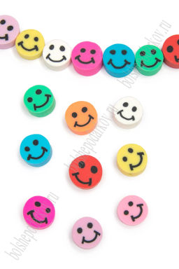 Бусины "Смайлик" 10 мм (1000 шт) SF-7285