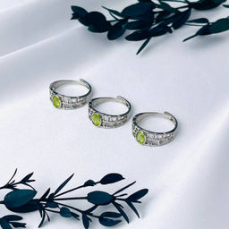 Кольцо регулируемое с Хризолитом - Радуга самоцветов фото 2