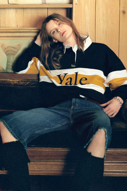 YALE POLO NECK SWEATSHIRT