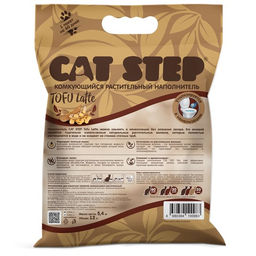 Tofu Latte Наполнитель растительный комкующийся, 12л - Cat step фото 3