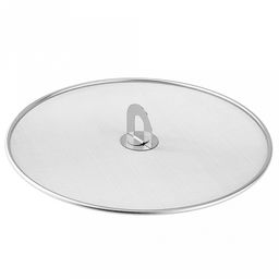 "Люкс" Крышка-сито "Брызгоулавливатель" д33см, нержавеющая сталь, складная ручка из нержавейки, в п/эт пакете (Китай)