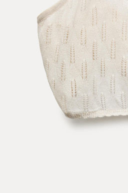 FINE KNIT OPENWORK BRALETTE - Zara фото 3