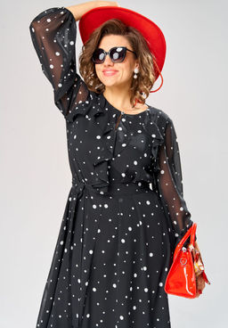 Платье EVA GRANT 7177 горох