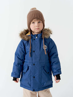 Парка зимняя Индиго - Bungly фото 2