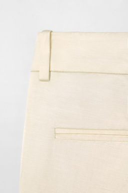 FLARED LINEN BLEND TROUSERS KATE MOSS X ZARA фото 3