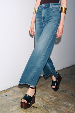 JEANS ZW COLLECTION WIDE LEG HIGH-WAIST - Zara фото 5
