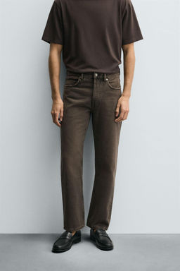 JEANS REGULAR FIT / Marr?n - Zara фото 2
