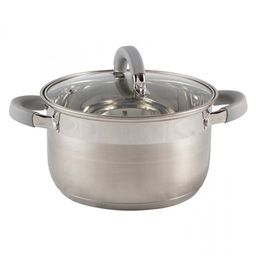 Кастрюля Felicita 2.9л, нерж.сталь, крышка стекло 18х11.5см арт.009387 /MALLONY/  фото 2