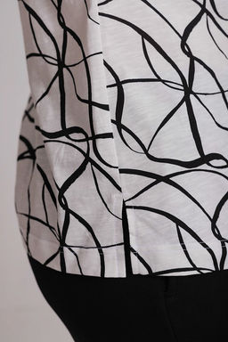 Футболка М325254бч Белый/черный - Елена фото 5