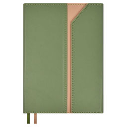 Ежедневник недатированный ESCALADA, А5, 160 л., арт. 67213/ 15 КАВЕТТИ ОЛИВКОВЫЙ (кожзам: 150x211