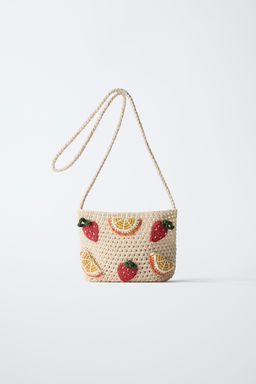 FRUIT CROCHET CROSSBODY BAG