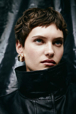 Pendientes de boton con diseno angular - H&m фото 2