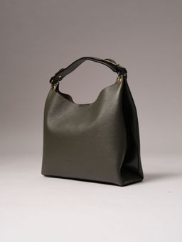 Сумка кожаная Deboro 30994 зеленый мох