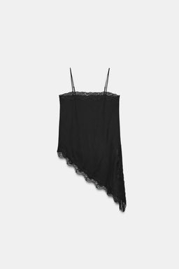 ZW COLLECTION ASYMMETRIC POLKA DOT TOP - Zara фото 6