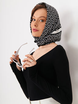 Большой, мягкий, тонкий и очень нежный двусторонний платок с рисунком. - Tantino фото 8