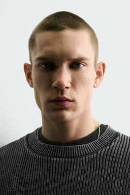 JERSEY ESTRUCTURA CANAL? LAVADO / Negro - Zara фото 5