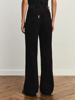 Брюки из вельвета с контрастными подворотами / Zarina  фото 4