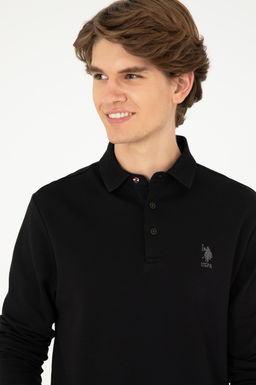 Мужской черный базовый свитшот - U.s. polo assn фото 2