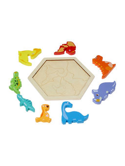 Головоломка рамка - вкладыш «Динозавры», 8 деталей