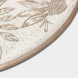 Набор салфеток сервировочных Доляна Ботаника, 2 шт, d=38 см, цвет бежевый  фото 12